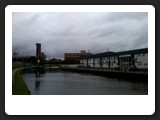 View of the Lee Navigation Canal with the Olympic Site in the distance.